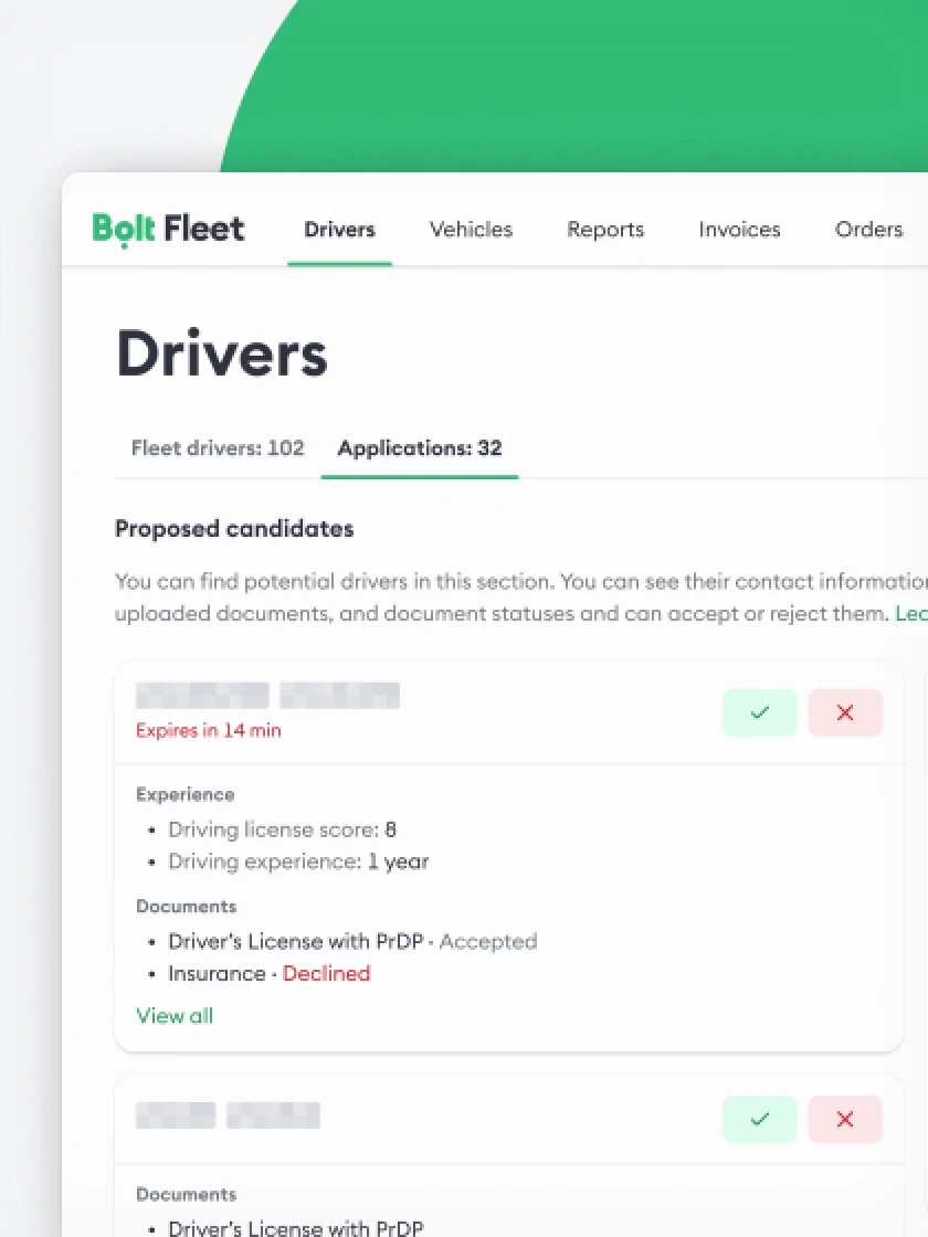 Recruit new drivers to grow your team